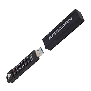 Apricorn 32GB Aegis Secure Key 3Z 256-bit AES XTS Hardware Encrypted FIPS 140-2 Level 3 Validated Secure USB 3.0 Flash Drive (ASK3Z-32GB)