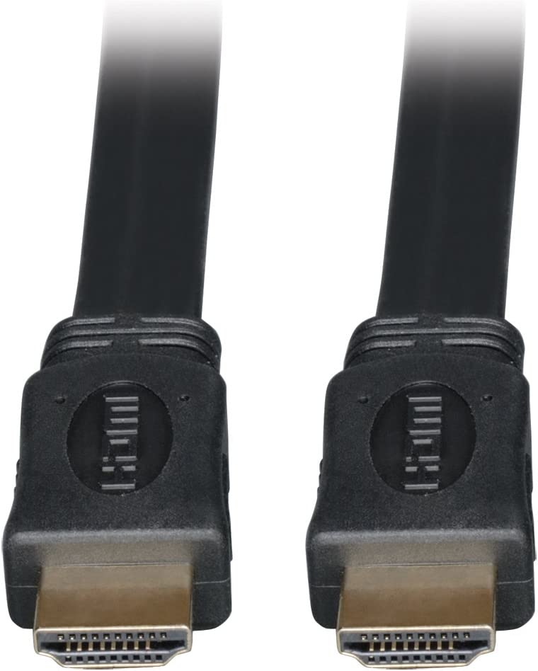 Tripp Lite High Speed HDMI Flat Cable, Ultra HD 4K x 2K, Digital Video with Audio (M/M), Black, 6-ft. (P568-006-FL) 6 ft. Flat