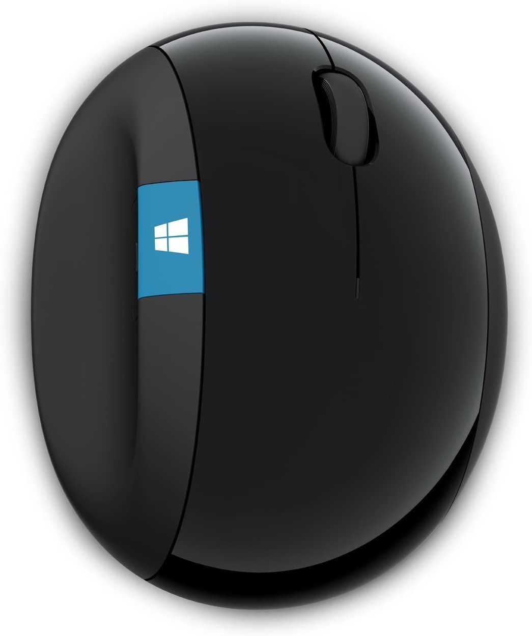 Microsoft Sculpt Ergonomic Mouse, Black - Wireless Mouse for Natural Wrist Comfort with 4-Way Scroll Wheel for PC/Laptop/Desktop, works with Mac/Windows 8/10/11 Computers