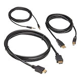 Tripp Lite HDMI KVM Cable Kit, 4K HDMI, USB 2.0, 3.5 mm Audio Jack, 3 in 1 KVM Cable Set (M/M), 6 ft. (P782-006-HA)