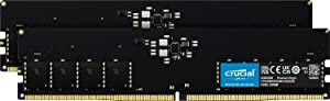 Crucial RAM 64GB Kit (2x32GB) DDR5 4800MHz CL40 Desktop Memory CT2K32G48C40U5 64GB Kit (2x32GB) 4800MHZ