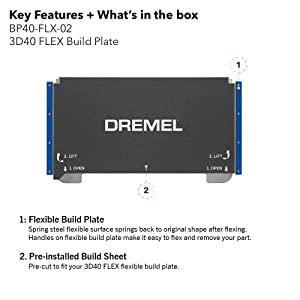 Dremel Digilab 3D40 Flex Flexible Build Plate