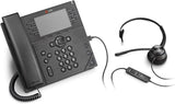 Poly - VVX 450 Business IP Phone (Polycom) - 12-Line, Color IP Desk Phone with Handset - POE - 4.3" Color LCD Display