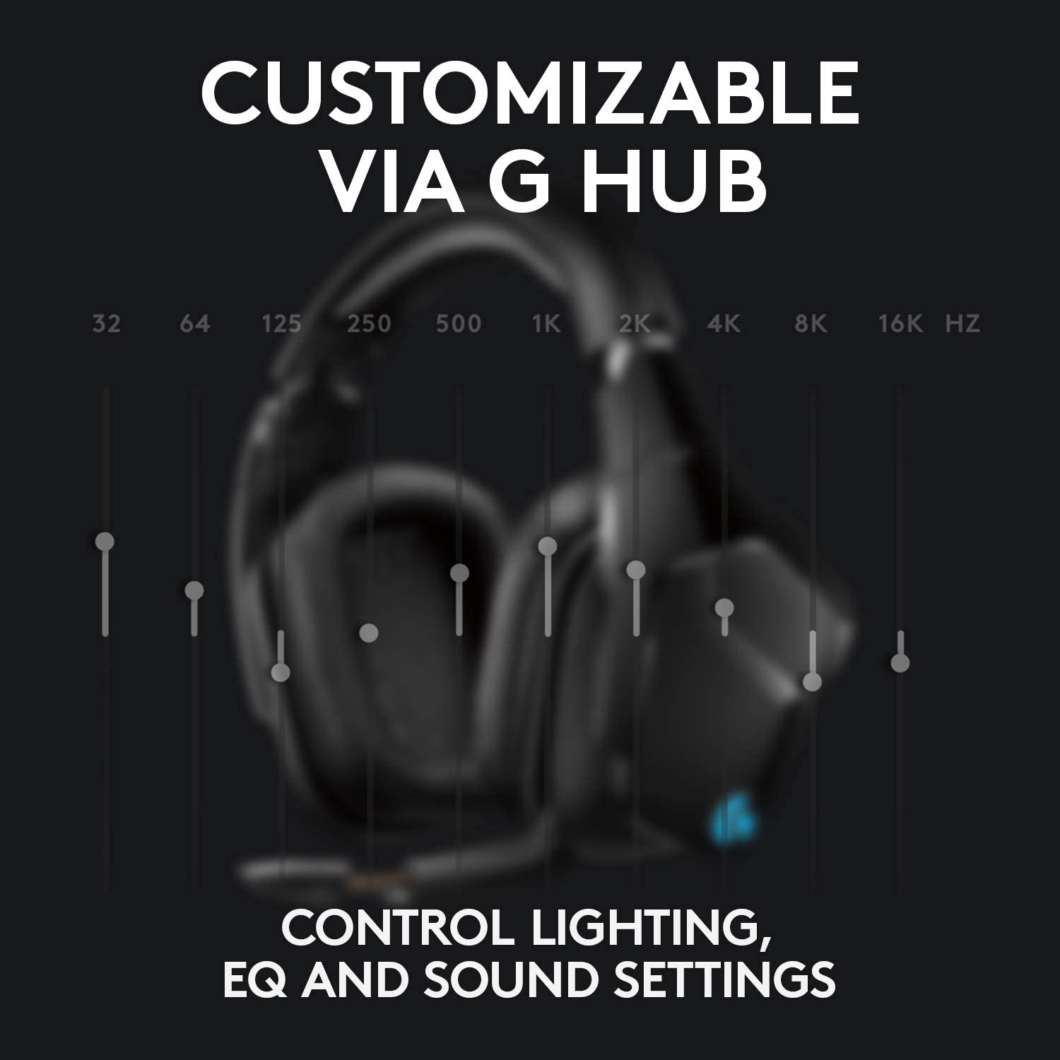 Logitech G935 Wireless DTS:X 7.1 Surround Sound LIGHTSYNC RGB PC