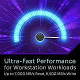 Solidigm™ P44 Pro Series 2TB PCIe GEN 4 NVMe 4.0 x4 M.2 2280 3D NAND Internal Solid State Drive, Read/Write Speed up to 7000MB/s and 6500MB/s, SSDPFKKW020X7X1…