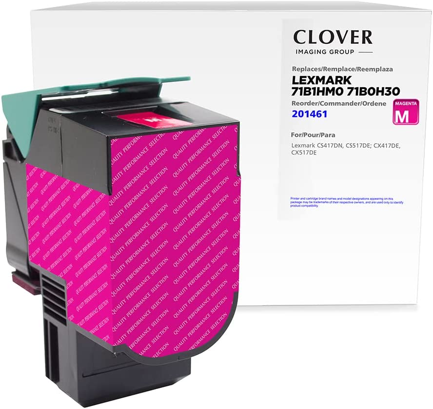 Clover imaging group Clover Remanufactured Toner Cartridge Replacement for Lexmark CS417/CS517 High Yield | Magenta