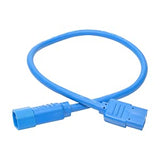 Tripp Lite 2 ft. Heavy Duty Power Extension Cord, C14 to C13, 15A, 14 AWG, Blue (P005-002-ABL) Blue 2 ft. Cord
