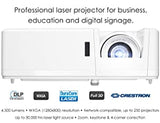 Optoma ZW403 WXGA Professional Laser Projector | DuraCore Laser Light Source Up to 30,000 Hours | Crestron Compatible | 4K HDR Input | High Bright 4500 lumens | 2 Year Warranty, White WXGA resolution