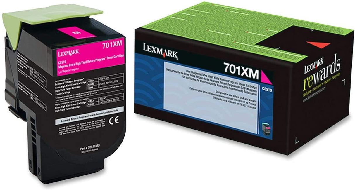 LEXMARK - 701XM Magenta Extra High Yield Return Program Toner Cartridge