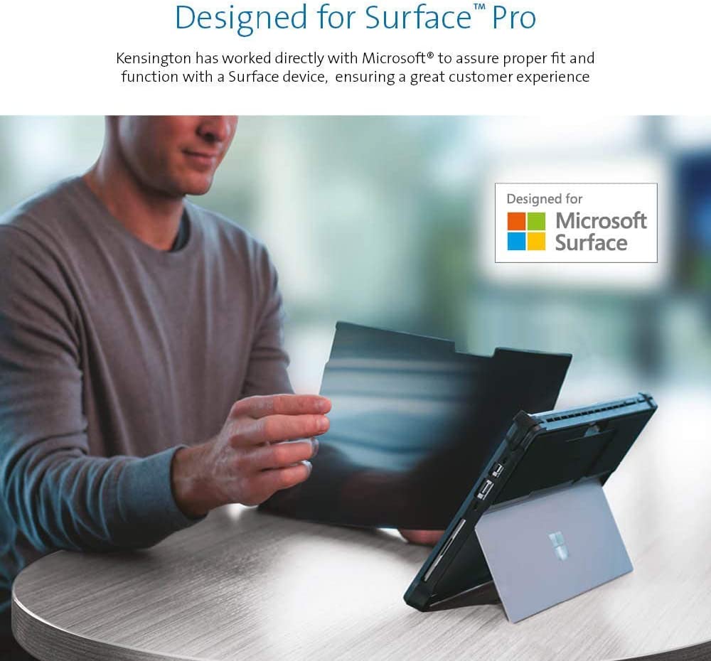 Kensington Surface Pro Privacy Screen for Surface Pro 7, 7+, 6, 5, and 4 (K64489WW) 1-Pack