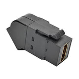 TRIPP LITE Black HDMI All-in-One Keystone/Panel Mount Angled Coupler (P164-000-KPA-BK)