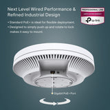 TP-Link EAP650 | Omada WiFi 6 AX3000 Wireless Gigabit Ceiling Mount Access Point | Support Mesh, OFDMA, Seamless Roaming, HE160 &amp; MU-MIMO | SDN Integrated | Cloud Access &amp; Omada App | PoE+ Powered