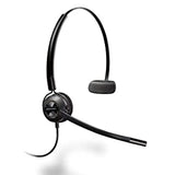 Plantronics - EncorePro HW540 Convertible Headet - Wired Convertible (3 wearing styles) Headset with Boom Mic - Connect to your PC and/or Deskphone,Black