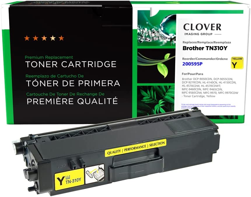 Clover imaging group Clover Remanufactured Toner Cartridge Replacement for Brother TN310 | Yellow Yellow 1,500