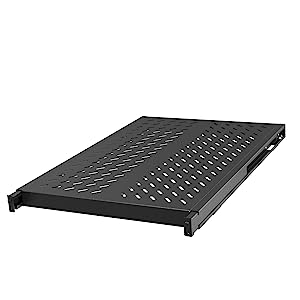 Liebert - VRA3000 - VERTIV Rack Shelf - 19 1U Wide x 33.60 Deep Rack-mountable - Black - 250 lb x Maximum Weight Capacity