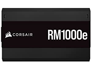 Corsair RM1000e (2023) Fully Modular Low-Noise ATX Power Supply - ATX 3.0 &amp; PCIe 5.0 Compliant - 105°C-Rated Capacitors - 80 Plus Gold Efficiency - Modern Standby Support - Black