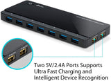TP-Link Powered USB Hub 3.0 with 7 USB 3.0 Data Ports and 2 Smart Charging USB Ports. Compatible with Windows, Mac, Chrome &amp; Linux OS, with Power On/Off Button, 12V/4A Power Adapter(UH720)