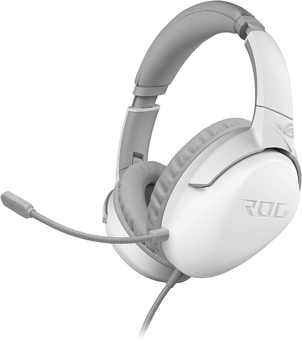 ASUS ROG Strix Go Core Moonlight White Gaming Headset | Hi-Res Audio, 3.5mm Jack, Volume and Mic Control, Lightweight Build, Compatible with PC, PS5, Xbox One, Nintendo Switch and Mobile Devices Strix Go Core Moonlight (Wired)