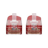 Tripp Lite Cat6 Cat5e Gigabit Molded Patch Cable RJ45 M/M 550MHz Red 6ft 6' (N200-006-RD) 6 ft. Red