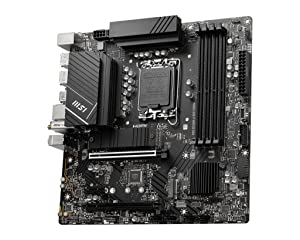 MSI PRO B760M-A WiFi DDR4 ProSeries Motherboard (Supports 12th/13th Gen Intel Processors, LGA 1700, DDR4, PCIe 5.0, M.2, 2.5Gbps LAN, USB 3.2 Gen2, Wi-Fi 6E, mATX)