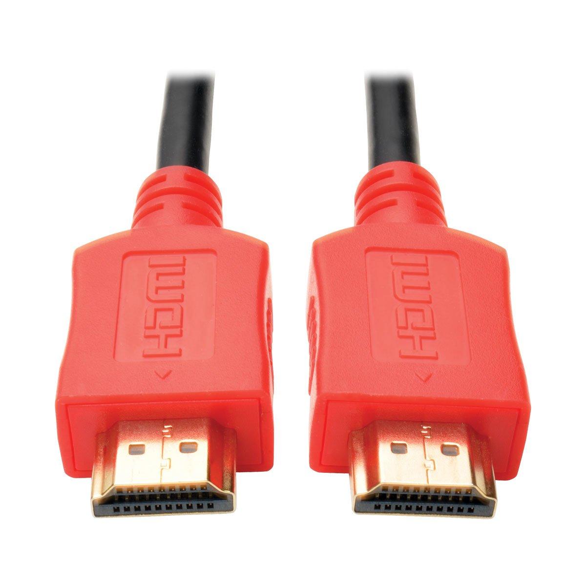 Tripp Lite High-Speed HDMI Cable with Digital Video and Audio, Ultra HD 4K x 2K, Red, 6' Red 6 ft.