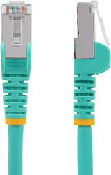 StarTech.com 12ft CAT6a Ethernet Cable - Low Smoke Zero Halogen (LSZH) - 10 Gigabit 500MHz 100W PoE RJ45 S/FTP Aqua Network Patch Cord Snagless w/Strain Relief (NLAQ-12F-CAT6A-PATCH)