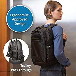 Kensington Contour 2.0 Executive Laptop Backpack Backpack 14"