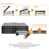 ICY DOCK Full Metal 6 x 2.5 SAS/SATA HDD/SSD Mobile Rack Enclosure for 5.25" Bay | ToughArmor MB996SP-6SB