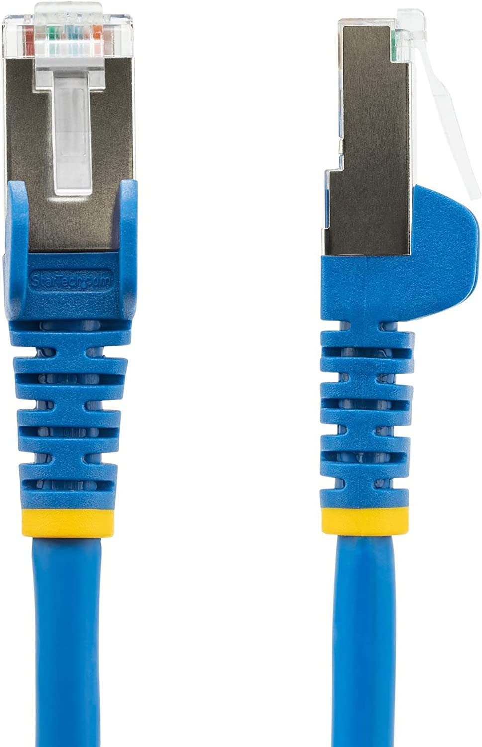 StarTech.com 15ft CAT6a Ethernet Cable - Low Smoke Zero Halogen (LSZH) - 10 Gigabit 500MHz 100W PoE RJ45 S/FTP Blue Network Patch Cord Snagless w/Strain Relief (NLBL-15F-CAT6A-PATCH)