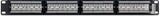 TRENDnet 24-Port Cat5-5e RJ-45 UTP Unshielded Patch Panel, Wallmount or Rackmount, 100Mhz, Color-Coded Labeling, Cat5,Cat5e,Cat4,Cat3 Compatible, 1U Rackmount, Black, TC-P24C5E