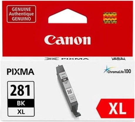 Canon CLI-281XL Black Ink Tank, Compatible to TR8520,TR7520,TS9120,TS8120 and TS6120 Printers Black XL Ink