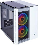 CORSAIR Crystal 280X RGB Micro-ATX Case, 2 RGB Fans, Lighting Node PRO Included, Tempered Glass - White RGB White