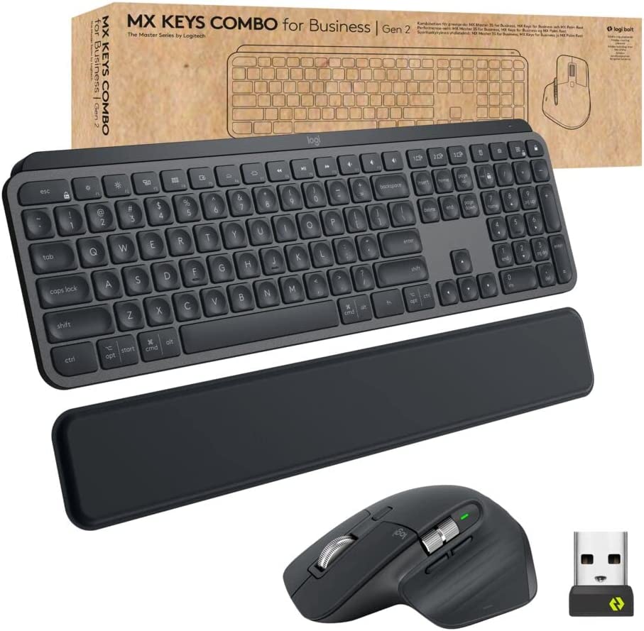  Logitech MX Keys Mini Wireless Illuminated Keyboard for  Business, Compact, Logi Bolt Technology, Backlit, Rechargeable, Globally  Certified, Windows/Mac/Chrome/Linux - Pale Gray : Electronics