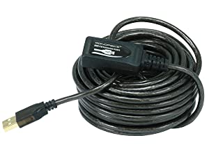 Monoprice 32ft 10M USB 2.0 A Male to A Female Active Extension/Repeater Cable Use with Playstation, Xbox, Kinenct, Oculus VR, USB Flash Drive, Card Reader, Hard Drive, Keyboard, Printer, Camera 32 Feet