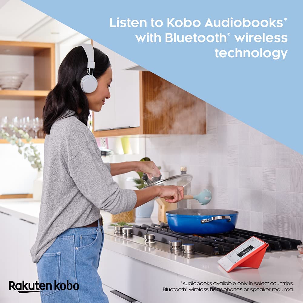 Kobo Libra 2 | eReader | 7” Glare Free Touchscreen | Waterproof | Adjustable Brightness and Color Temperature | Blue Light Reduction | eBooks | WiFi | 32GB of Storage | Carta E Ink Technology | Black