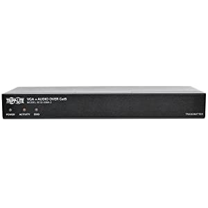 Tripp Lite 8-Port VGA with Audio Over Cat5/Cat6 Extender/Splitter, Box-Style Transmitter with EDID, 1920 x 1440 @ 60 Hz, Up to 1,000 ft. (B132-008A-2) 8-Port Transmitter VGA +Audio