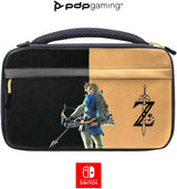 PDP Gaming Officially Licensed Switch Commuter Case - Zelda Breath of the WIld - Semi-Hardshell Protection - Protective PU Leather - Holds 14 Games - Works with Switch OLED &amp; Lite - Perfect for Travel