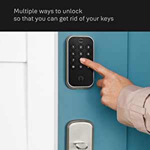 Yale Assure Lock 2 Keypad with Wi-Fi in Satin Nickel Satin Nickel Keyed Keypad Wi-Fi