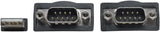 Tripp Lite 6ft 2-Port USB to DB9/ RS 232 Serial Adapter Cable FTDI, COM Retention M/M 6' (U209-006-2) USB-A to 2x DB9 (M/M)