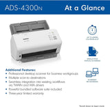 Brother ADS-4300N Professional Desktop Scanner for Business Workgroups