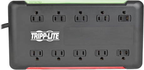 Tripp Lite 10-Outlet Surge Protector Power Strip 6ft Cord 2880 Joules Black $100K Insurance (TLP1006B) 10-Outlet Outlet