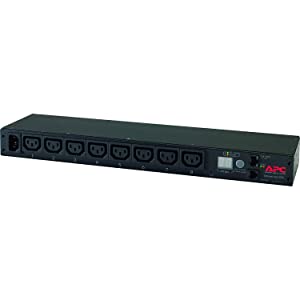 APC Rack PDU, Metered, 1U, 12A/208V, 10A/230V, (8) C13