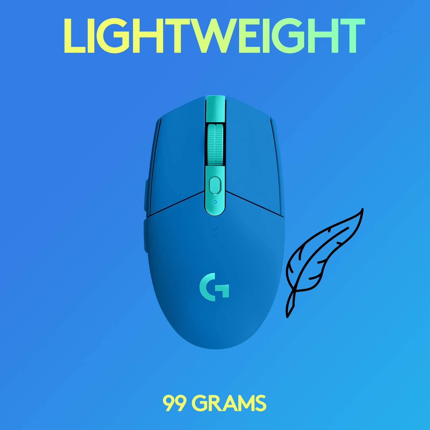 Logitech G305 LIGHTSPEED Wireless Gaming Mouse, Hero 12K Sensor, 12,000  DPI, Lightweight, 6 Programmable Buttons, 250h Battery Life, On-Board  Memory,