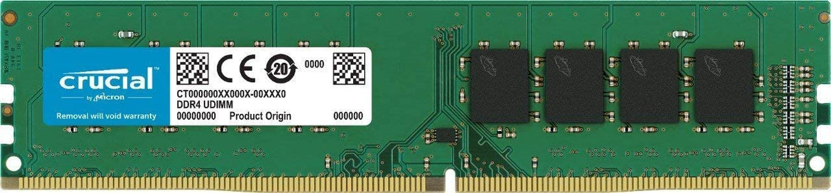 Crucial RAM 4GB DDR4 2400 MHz CL17 Desktop Memory CT4G4DFS824A Green/Black 4GB 2400MHz