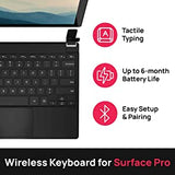 Brydge 12.3 Pro+ Wireless Keyboard Type Cover with Precision Touchpad | Compatible with Microsoft Surface Pro 7, 6, 5 &amp; 4 | Designed for Surface | (Black)