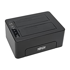Tripp Lite USB 3.0 SuperSpeed to Dual SATA External Hard Drive Docking Station with Cloning for 2.5in or 3.5in HDD(U339-002) 2.5"/3.5" HDD Dual