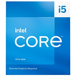 Intel Core i5-13400F Desktop Processor 10 cores (6 P-cores + 4 E-cores) 20MB Cache, up to 4.6 GHz