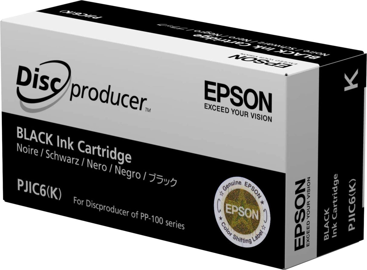 Epson Ink, Black, PJIC6, for Discproducer,