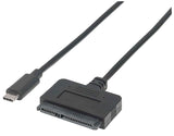 MANHATTAN Super Speed ??&amp; Sata Adapter from USB-C 3.1 (152495) Black Adapter, 10 Gbps (Blister) USB-C to SATA 2.5 Inch Adapter