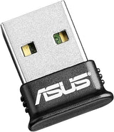 ASUS USB-BT400 USB Adapter w/ Bluetooth Dongle Receiver, Laptop &amp; PC Support, Windows 10 Plug and Play /8/7/XP, Printers, Phones, Headsets, Speakers, Keyboards, Controllers,Black